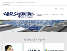 Tablet Screenshot of ao-carstensen.dk